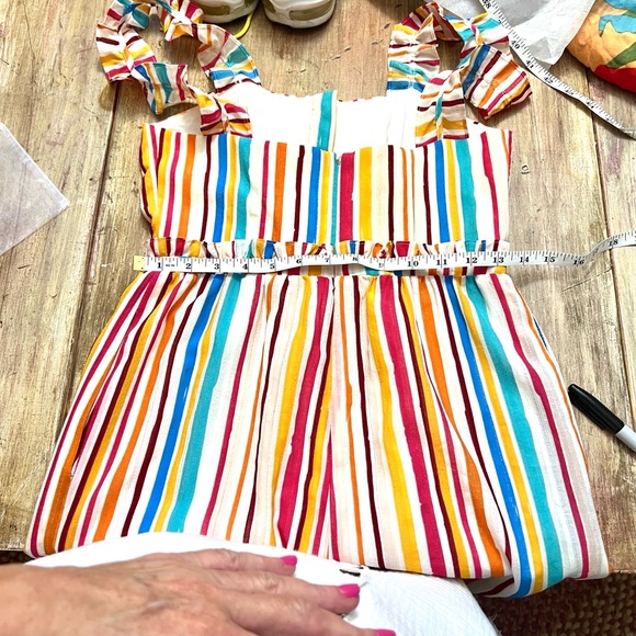 Anthropologie Tularosa Stripe Ruffle Strap and Hem Jumpsuit EUC Boho Size S - Picture 14 of 15